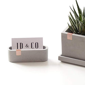 Atelier Ideco - Display Aziendale Concreto Scheda Grigia E Rosegold Per... - Ilgrandebazar