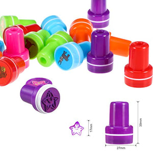 PAMIYO Timbri Giocattolo, 30 Pezzi Animali Bambini Kit Feste per... - Ilgrandebazar