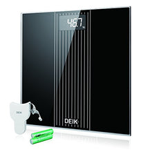 Carica l'immagine nel visualizzatore di Gallery, DEIK Bilancia Pesa Persona Digitale, LCD Schermo Retroilluminato, Nero