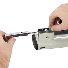 Carica l&#39;immagine nel visualizzatore di Gallery, relaxdays sparapunti Spillatrice Professionale, per 210 Fogli, con 24/6 Graffette, Cucitrice per un max. di 70 mm, maxi, grigio, acciaio, plastica, 1 pz