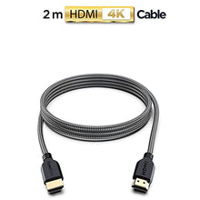 Carica l&#39;immagine nel visualizzatore di Gallery, PowerBear Cavo HDMI 4K 2 m | Alta velocità, nylon intrecciato e connettori dorati, 4K a 60 Hz, Ultra HD, 2K, 1080P, ARC e CL3 | per laptop, monitor, PS5, PS4, Xbox One, Fire TV e altro ancora