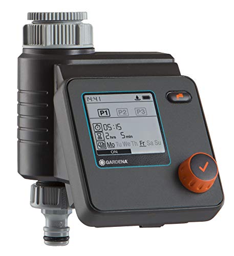 Gardena Select E2 1891-20 Controllo dell'irrigazione, Nero/Grigio/Arancione