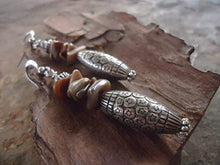 Carica l&#39;immagine nel visualizzatore di Gallery, ♥ BOHO BALI STYL e orecchini unici di pietra della perla ♥