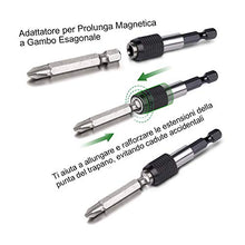 Carica l&#39;immagine nel visualizzatore di Gallery, METAKOO Adattatore a Bussola, Esagonale, 1/4&quot;, 3/8&quot;, 1/2&quot;,... - Ilgrandebazar