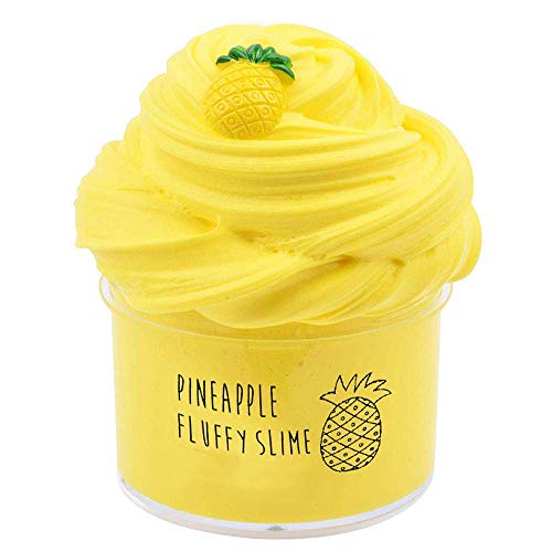 BESTZY Fluffy Pineapple Cloud Slime 2019 più Nuovo 200ML Fairy Putty yellow