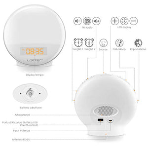 Luce Sveglia Alba WiFi LOFTer Wake Up Light LED Intelligente Lampada da... - Ilgrandebazar