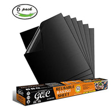 Carica l'immagine nel visualizzatore di Gallery, GQC Tappetini da Barbecue Set di 6 Mat Cottura BBQ in Teflon Approvati da...