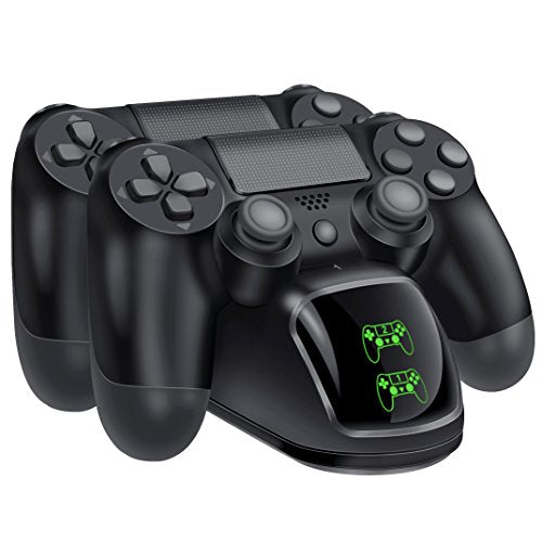 BEBONCOOL PS4 Controller Charger con LED Cavo USB Doppia Stazione di...