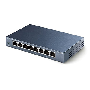 TP-Link TL-SG108 Switch 8 Porte Gigabit, 10/100/1000 Mbps, Plug & Play,... - Ilgrandebazar