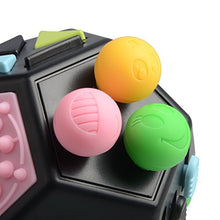 Carica l&#39;immagine nel visualizzatore di Gallery, Stress Relief Toy Ansia Giocattoli, Jim’S Store 12 Lati Nero
