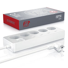 Carica l&#39;immagine nel visualizzatore di Gallery, Bearware - Multipresa elettrica a 5 Vie con 4 x USB 6.0A 30 Watt - 5 Prese - Ilgrandebazar