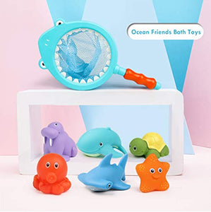 Lehoo Castle Giocattoli da Bagnetto per Bambini,8pcs Pupazzetti Il Bagno...