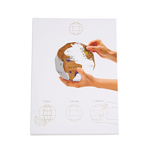Exerz EX-SCGL20 Globo da Grattare (Diametro: 20 cm) / Mappamondo/Scratchable...