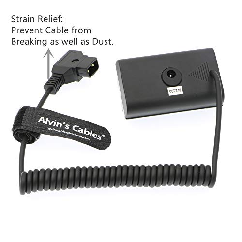 Alvin's Cables NP F550 Dummy Batteria per D-Tap cavo di Cavo a spirale