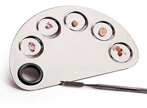 Deesos Stainless Steel Lady Nail Art Palette and Cosmetic Makeup Palette... - Ilgrandebazar
