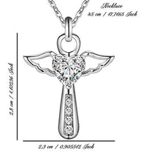 Carica l&#39;immagine nel visualizzatore di Gallery, Collana Donna Argento 925 di Karen D Gioielli Ciondolo croce Zircone White - Ilgrandebazar