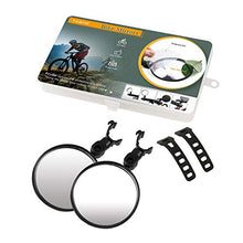 Carica l'immagine nel visualizzatore di Gallery, TAGVO Specchietti Bici, 2 Pezzi Bicicletta Ciclismo retrovisori Black-2pcs