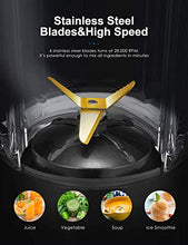 Carica l&#39;immagine nel visualizzatore di Gallery, Frullatore 700W Vetro Multifunzione per Frullati e Smoothie,... - Ilgrandebazar