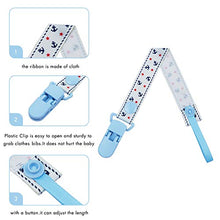 Carica l&#39;immagine nel visualizzatore di Gallery, HBselect 5 PCS Catenella Portaciuccio con Adattatore Ciuccio 33cm+4.8x3cm 5pz - Ilgrandebazar