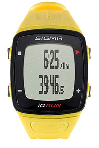 Sigma Sport ID.Run, Orologio da Corsa GPS. Unisex Adulto Taglia unica, Giallo