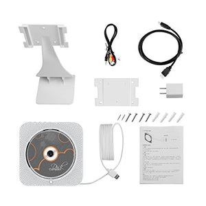 Lettore DVD,VIFLYKOO DVD/CD Portatile da Parete con Full HD bianco - Ilgrandebazar