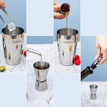 Carica l&#39;immagine nel visualizzatore di Gallery, Godmorn Cocktail Shaker Set,14 + 1 Pezzi Kit da Barman in Acciaio Inox,Set... - Ilgrandebazar