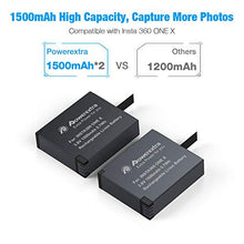 Carica l&#39;immagine nel visualizzatore di Gallery, Powerextra - 2 batterie ricaricabili da 1500 mAh e doppio caricatore USB...