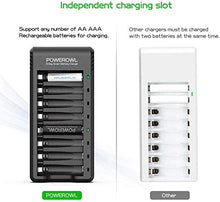 Carica l&#39;immagine nel visualizzatore di Gallery, Batterie AA Ricaricabili, POWEROWL 8 Pezzi 2800 8AA, Ricaricabili - Ilgrandebazar