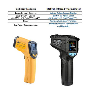 Termometro a Infrarossi MESTEK Digitale Laser Temperatura a Pirometro -50 °C...