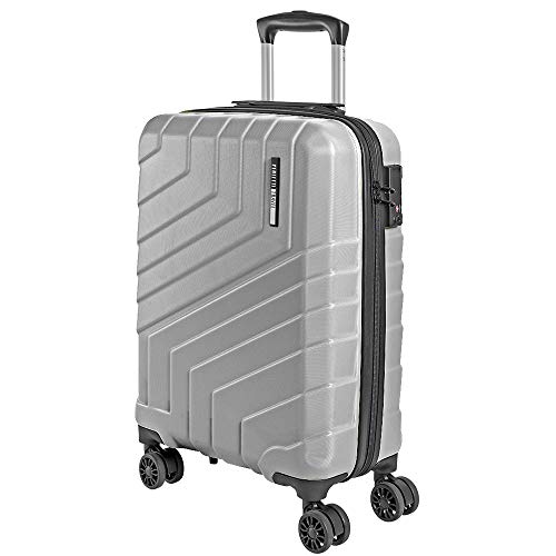 Valigia Trolley da Viaggio Rigida - Idonea Ryanair e Easyjet S, Argento