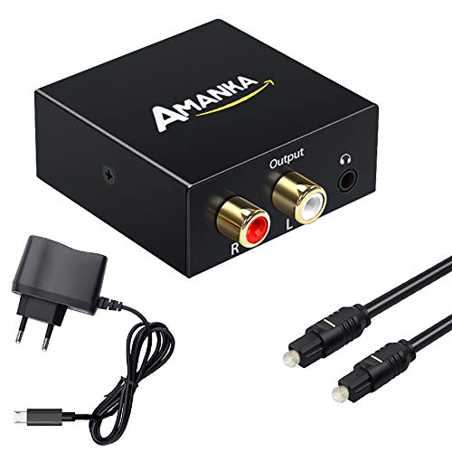 AMANKA Digitale ad Analogico Convertitore Adattatore Audio Uscita 3.5mm da...