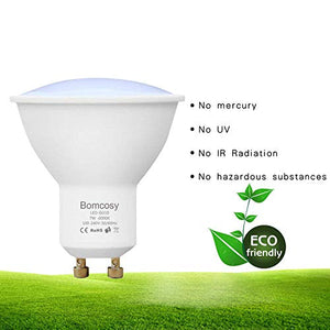 Bomcosy Lampadina LED GU10 7W, Non Dimmerabile, Bianco Freddo 6000k - Ilgrandebazar