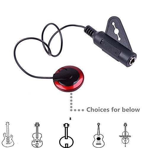 Contatto microfono pickup piezo violino violoncello banjo... - Ilgrandebazar