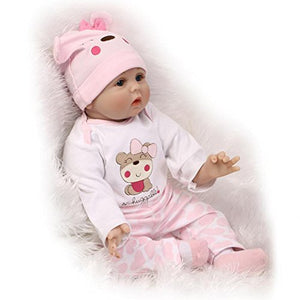 ZIYIUI Reborn Bambola Bambino Simulazione Silicone Vinile Morbido 22 Pollici...