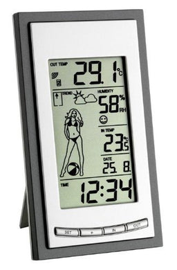 Stazione Meteo Diva Weather Girl, Argento/Antracite grau
