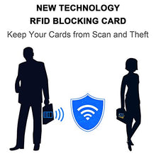 Carica l'immagine nel visualizzatore di Gallery, wisdompro Protezione RFID 6 pezzi, RFID Protection Card/NFC Card, Protezione Carte di Credito, Proteggi Carte di Credito Contactless per Carta di Debito, Carta D'identità, Passaporto