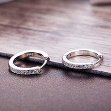 Carica l&#39;immagine nel visualizzatore di Gallery, Sllaiss Orecchini a Cerchio con Zirconi Piccoli per Donne a... - Ilgrandebazar