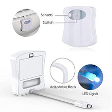 Carica l&#39;immagine nel visualizzatore di Gallery, Luce WC per Bagno，Lampada Notturne Bagno Led Batteria con Sensore di... - Ilgrandebazar