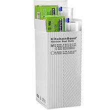Carica l&#39;immagine nel visualizzatore di Gallery, KitchenBoss Sacchetti Sottovuoto per Alimenti,4 4 rotoli 20x500cm e 28x500cm