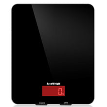Carica l&#39;immagine nel visualizzatore di Gallery, ACCUWEIGHT Bilancia Digitale da Cucina Elettronica AW-201 Aggiornato, Nero - Ilgrandebazar