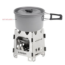 Carica l'immagine nel visualizzatore di Gallery, Lixada Stufa Portatile in Acciaio Inox a Legna Leggera per Cucinare Typ2