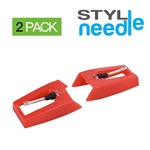 Stylineedle - Confezione da 5 aghi diamantati per giradischi Crosley, Ion,...