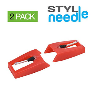 Stylineedle - Confezione da 5 aghi diamantati per giradischi Crosley, Ion,...
