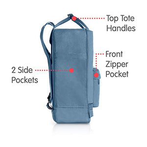 Fjällräven Kånken, Zaino Unisex-Adulto, 27x38x13 Centimeters (W x Blue Ridge