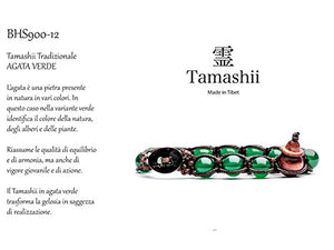 Bracciale tibetano buddista Tamashii in Agata Verde MainApps - Ilgrandebazar