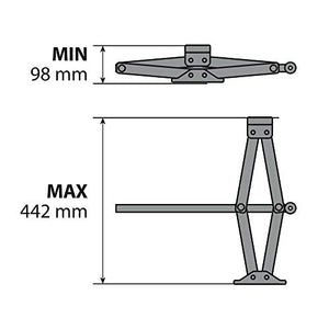 Lampa 71501 Cric a pantografo - 2.000 kg