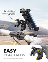 Carica l'immagine nel visualizzatore di Gallery, Supporto Telefono Bicicletta, Lamicall Supporto Telefono Moto - 2022 Universale Manubrio Supporto Cellulare per iPhone 14 Pro Max, 13 12 11 Pro Max, Mini Xs X 8 7, Samsung S10 S9, 4.7-6.8" Smartphones