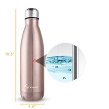 Carica l&#39;immagine nel visualizzatore di Gallery, Sportneer® Bottiglia Acqua in Acciaio Inox, Portatile 750ml, Nuovo Oro Rosa - Ilgrandebazar