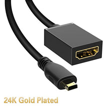 Carica l'immagine nel visualizzatore di Gallery, Cavo Micro HDMI a HDMI,GANA Adattatore Maschio a a - Ilgrandebazar