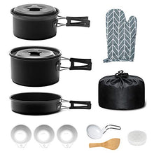 Carica l'immagine nel visualizzatore di Gallery, Keymao Campeggio Pentole, Camping Stoviglie Kit Cookware Kit...